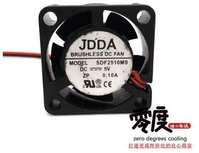Main image of JDDA SDF2510MS 25x25x10MM DC5V 0.1A 2.5CM 2Lines cooling fan