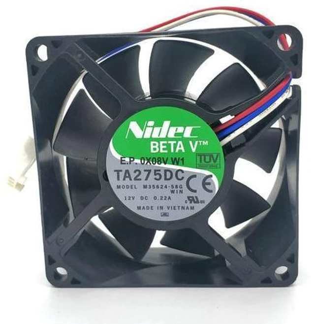 Main image of nidec TA275DC M35624-58G 7025 12V 0.22A 70*70*25mm cooling fan