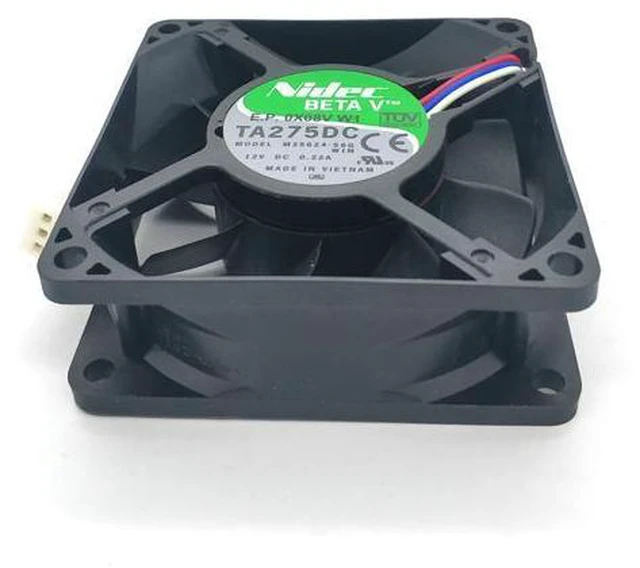 Alt view image 3 of 5 - nidec TA275DC M35624-58G 7025 12V 0.22A 70*70*25mm cooling fan