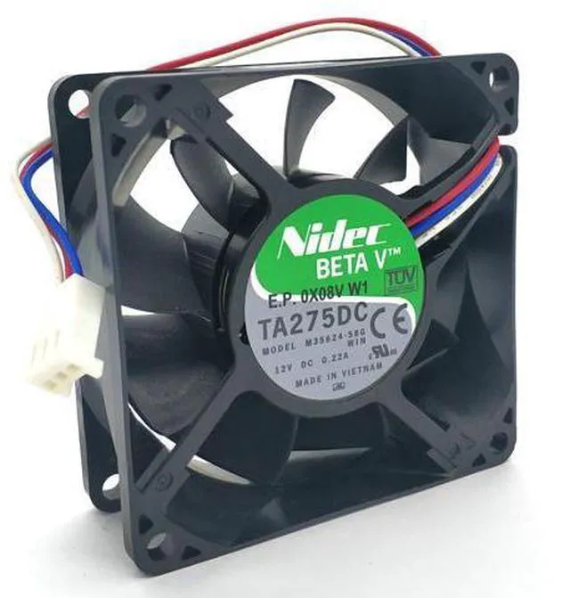 Alt view image 4 of 5 - nidec TA275DC M35624-58G 7025 12V 0.22A 70*70*25mm cooling fan