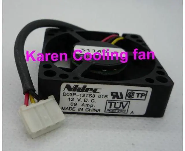 Main image of Nidec 3.5cm D03P-12TS3 01B 3510 12v 0.09a Cooling Fan 35*35*10MM