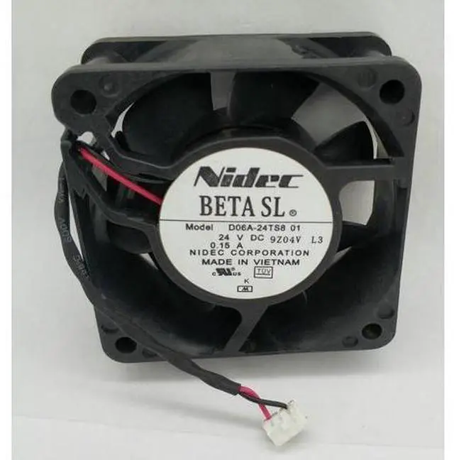 Main image of NIDEC 6025 24V 0.15A D06A-24TS8 01 COOLING FAN 60*60*25mm 6cm