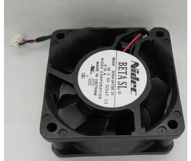 Alt view image 3 of 3 - NIDEC 6025 24V 0.15A D06A-24TS8 01 COOLING FAN 60*60*25mm 6cm