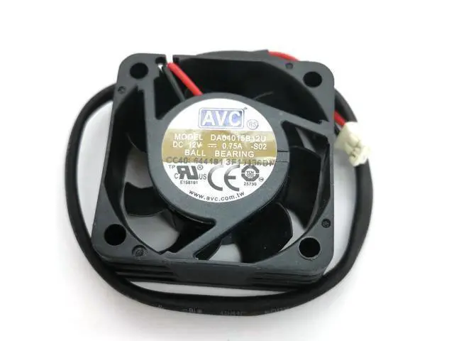 Alt view image 6 of 6 - DA04015B12U AVC 4015 12V 0.75A Cooling Fan 2Wire 2Pin 40*40*15mm