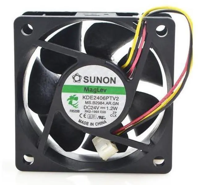 Main image of KDE2406PTV2 3dc 24V 1.2W 6CM wires silent frequency converter cooling fan 60*60*25MM