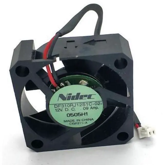 Alt view image 5 of 5 - NIDEC DF310RJ12S1C-02 3010 DC12V 0.09A cooling fan 30*30*10MM