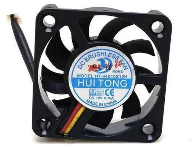 Main image of Oriignal 4cm HT-04010S12H DC12V 0.10A 40x40x10MM 3Lines Cooling fan