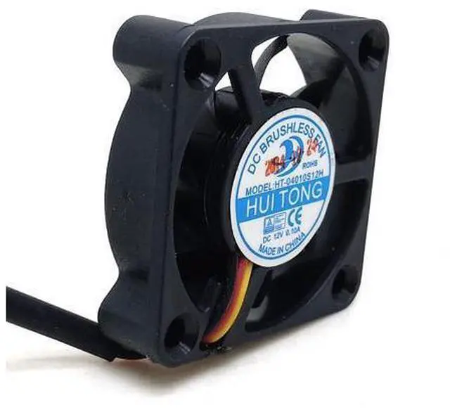 Alt view image 4 of 5 - Oriignal 4cm HT-04010S12H DC12V 0.10A 40x40x10MM 3Lines Cooling fan