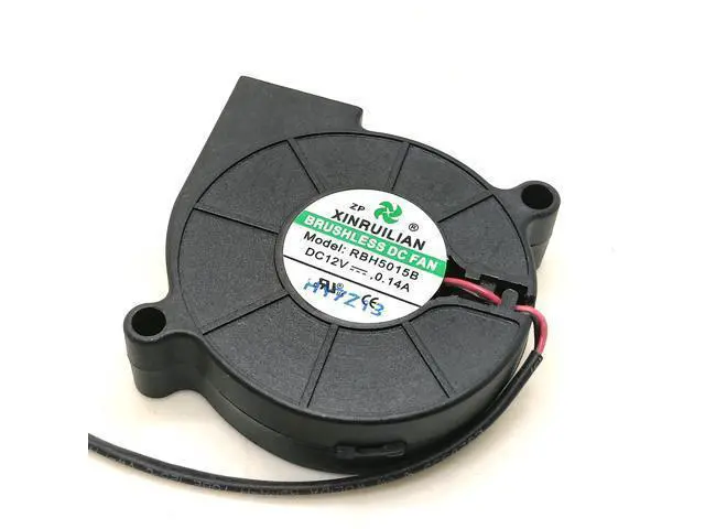 Alt view image 5 of 5 - RBH5015B DC12V 0.14A 50*15MM 2LInes 3D Printer Blower cooling fan