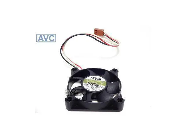 Alt view image 2 of 2 - original AVC C5010B12M 3 wires 5cm fan DC 12V 0.15A server inverter cooler