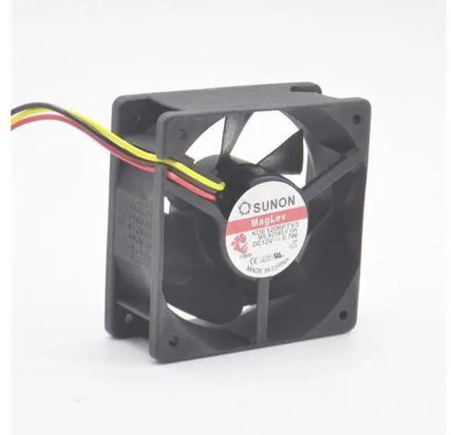 Alt view image 3 of 6 - Original KDE1206PTV3 12V 0.7W 6CM 3 line SUNON radiator fan