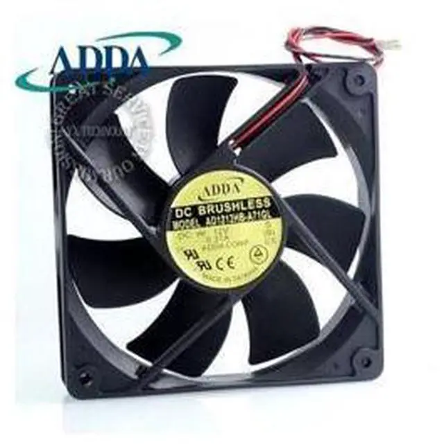 Main image of ADDA new and original 12025 12cm case fan 12v 0.37A AD1212HB-A71GL for 120*120*25mm
