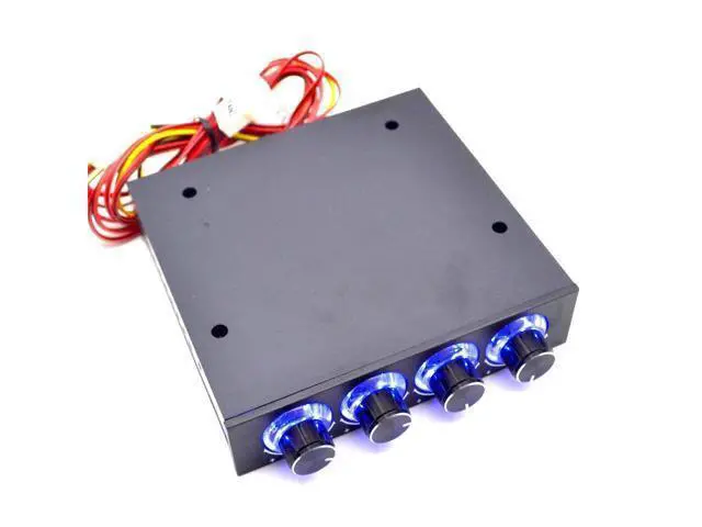 Alt view image 5 of 5 - STW-6002 4 Channel Speed Fan Controller with Blue LED GDT Controller and CPU HDD VGA