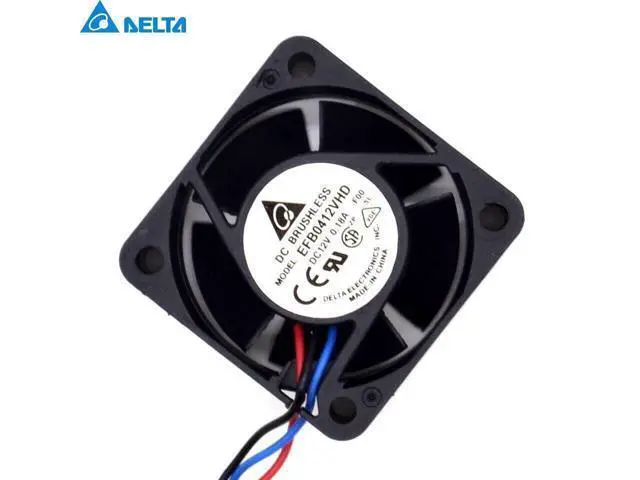 Alt view image 5 of 6 - Delta EFB0412VHD -R00 \/ FOO 12v0.18a Double-ball 2 and 3wire 4020 fan