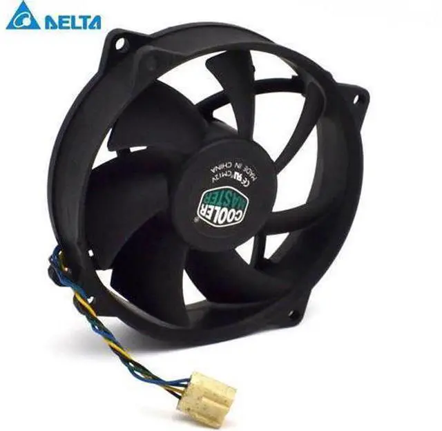 Alt view image 2 of 6 - original 9025 9CM round fan 4 line ball AFB0912VH 12V 0.60A hole 7.2CM