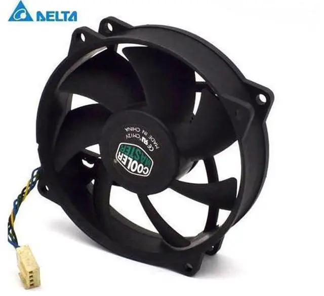 Alt view image 4 of 6 - original 9025 9CM round fan 4 line ball AFB0912VH 12V 0.60A hole 7.2CM