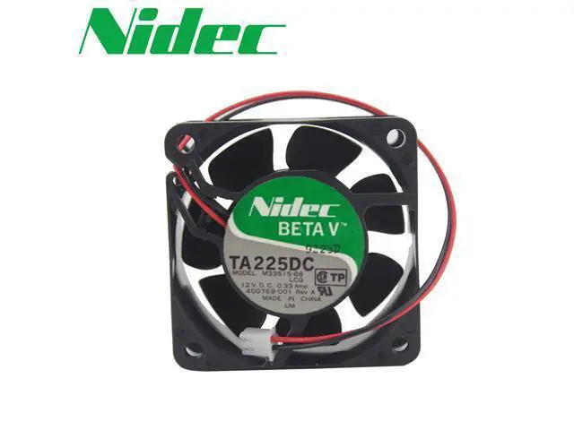 Main image of Nidec TA225DC M33515-68 12V 0.33A 6CM 6025 three -wire fan 60*60*25mm
