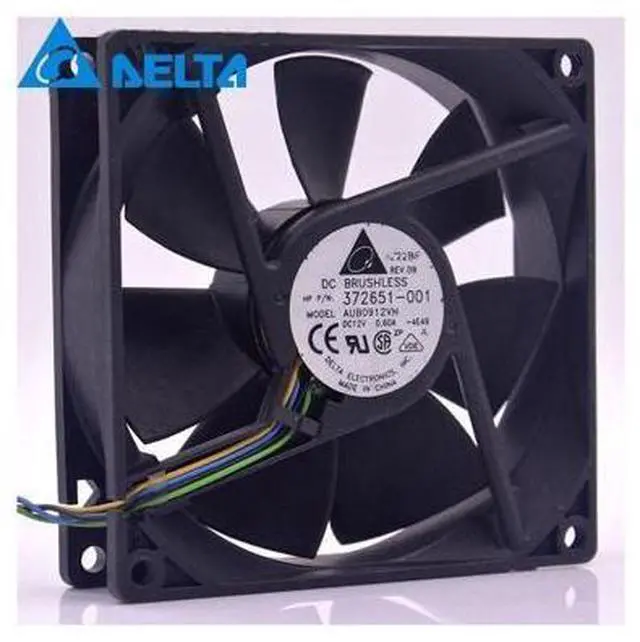 Main image of 1pcs AFB0912VH = AUB0912VH 9cm 90mm 90*90*25MM 9225 DC 12V 0.60A 4-pin pwm computer cpu cooling fans