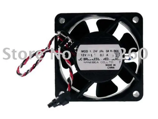 Alt view image 2 of 2 - NMB 6020 2408NL-04W-B66 12V 0.21A Cooling Fan