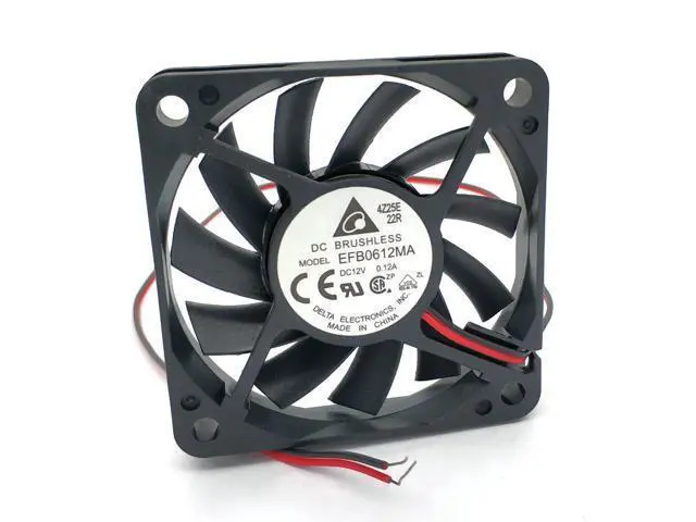 Alt view image 5 of 5 - DELTA 6CM EFB0612MA 6010 12V Cooling Fan 60*60*10mm