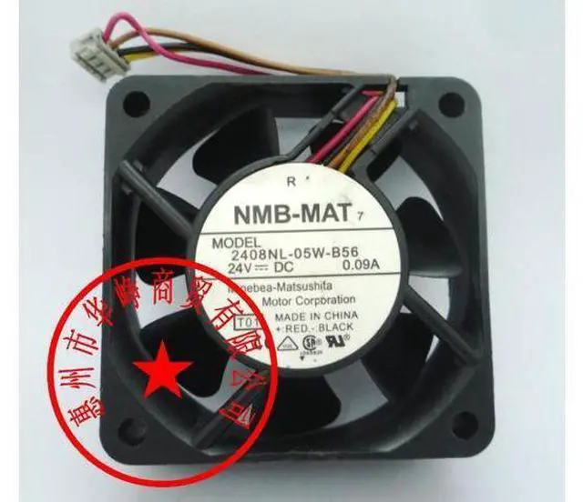 Main image of NMB 6cm 2408NL-05W-B56 24V 0.09A 4wire Cooling Fan