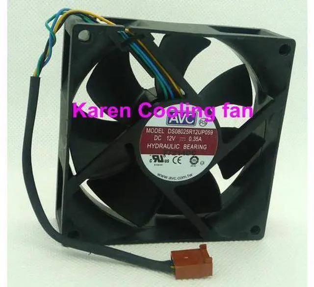 Main image of AVC 8cm DS08025R12UP059 8025 12v 0.35a 4wire cooling fan