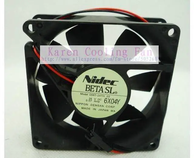 Main image of Nidec 8CM D08T-24TH 03 8025 24v 0.07A cooling Fan