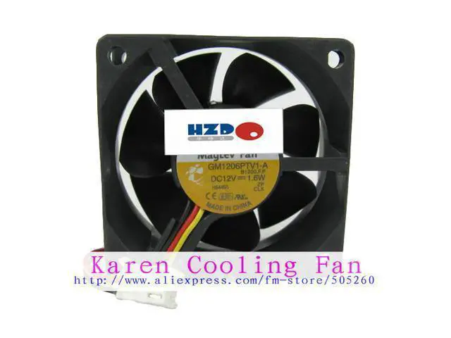 Alt view image 2 of 2 - 6cm GM1206PTV1-A 6025 12v 1.6w 3wire cooling fan 60*60*25MM
