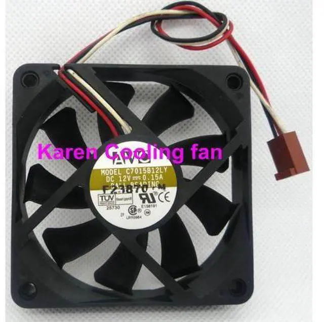 Main image of AVC 7CM C7015B12LY 7015 12v 0.15a70*70*15MM cooling fan