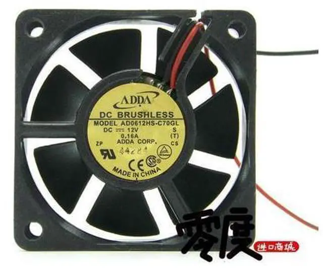 Main image of ADDA 6cm AD0612HS-C70GL 60x670x20MM DC12V 0.16A Cooling fan