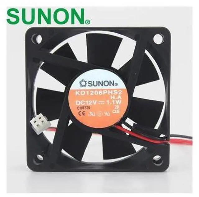 Main image of 1pcs KD1206PHS2 DC 12V 1.1W 6015 6CM 60*60*15mm cooling Fan