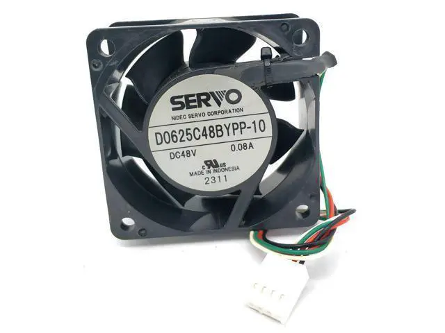 Alt view image 2 of 5 - D0625C48BYPP-10 6025 48v 0.08a 4wire cooling fan 60*60*25MM