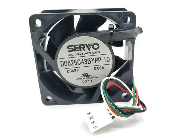 Alt view image 5 of 5 - D0625C48BYPP-10 6025 48v 0.08a 4wire cooling fan 60*60*25MM