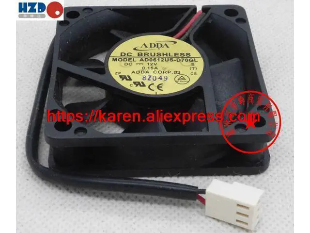 Alt view image 3 of 4 - ADDA 6015 12V AD0612US-D70GL AD0924XB-A76GL Cooling Fan
