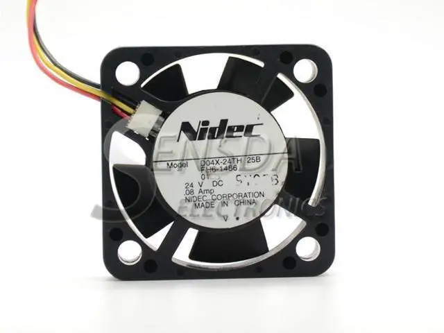 Alt view image 4 of 4 - For Nidec D04X-24TH DC24V 0.08A Server Cooling Fan 127E81490 Server Square Fan 2-wire 40x40x10mm