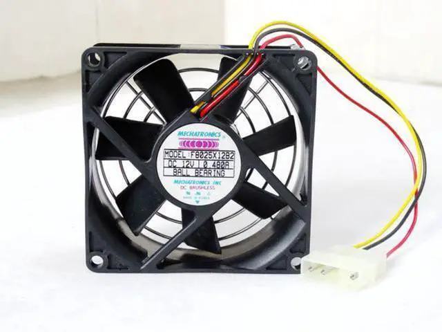 Main image of F8025X12B2 for Mechatronics 80mm 8cm 80X80X25mm DC 12V 0.48A 8025 High Speed Chassis Cooling Fan