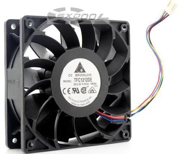 Main image of Delta 120mm 12cm PWM Fan TFC1212DE 252CFM vs PFB1212UHE, Most Powerful Server/CaseFan