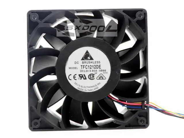 Alt view image 2 of 3 - Delta 120mm 12cm PWM Fan TFC1212DE 252CFM vs PFB1212UHE, Most Powerful Server/CaseFan