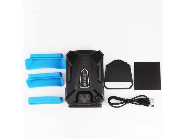Alt view image 6 of 7 - Vacuum Portable Notebook Laptop Cooler USB Air External Extracting Cooling Fan for Laptop Speed Adjustable for 15 15.6 17 Inch
