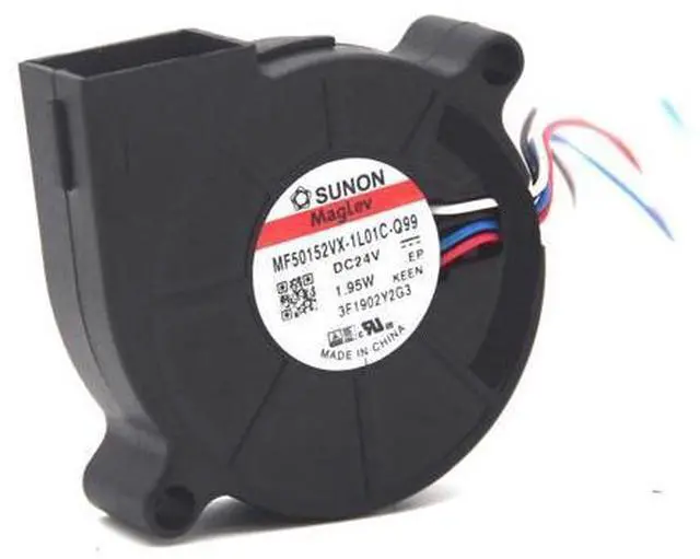 Main image of Sunon MF50152VX-1L01C-Q99 MF50152VX-1L01C-s99 5015 DC 24v 1.95W PWM blower 6000RPM 4.8CFM 4wire lead Cooling fan