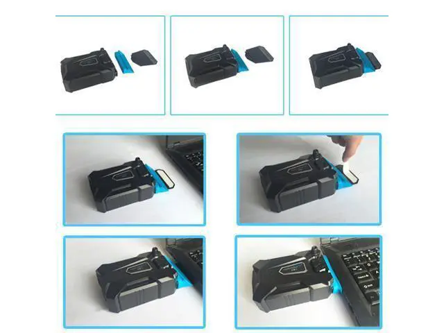Alt view image 7 of 7 - Vacuum Portable Notebook Laptop Cooler USB Air External Extracting Cooling Fan for Laptop Speed Adjustable for 15 15.6 17 Inch
