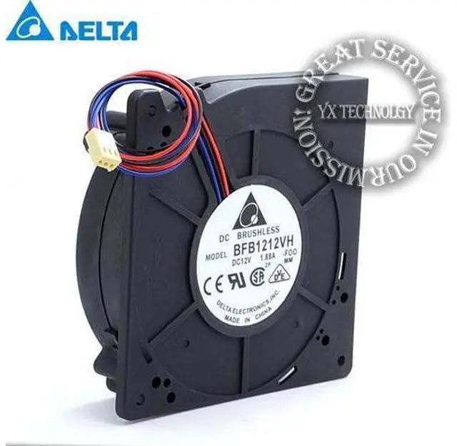 Main image of Delta BFB1212VH 12032 12V 1.88A 12CM turbo centrifugal blower fan 120*120*32mm