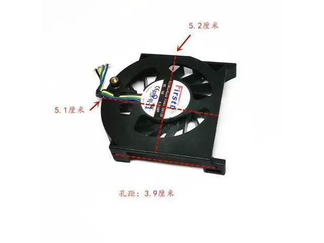 Alt view image 3 of 3 - For AMD Radeon Pro WX 4100 3100 2100 E9260 3D Modeling Professional Graphics Fan FirstD FD6010U12D Gray