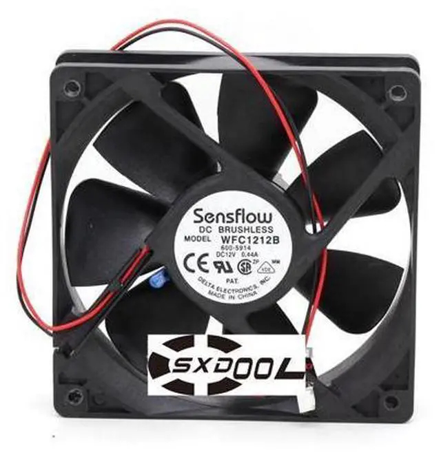 Main image of NEW original Delta Sensflow WFC1212B 12cm 12025 temperature control double ball mute case cooling fan