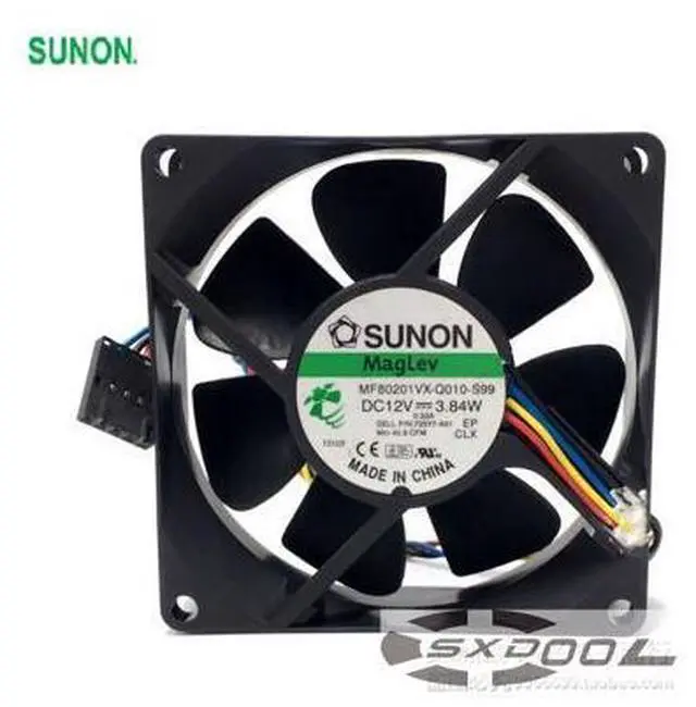 Main image of NEW SUNON MF80201VX-Q010-S99 8020 12V 3.84W 4-Wire 8cm PWM Dell Fan
