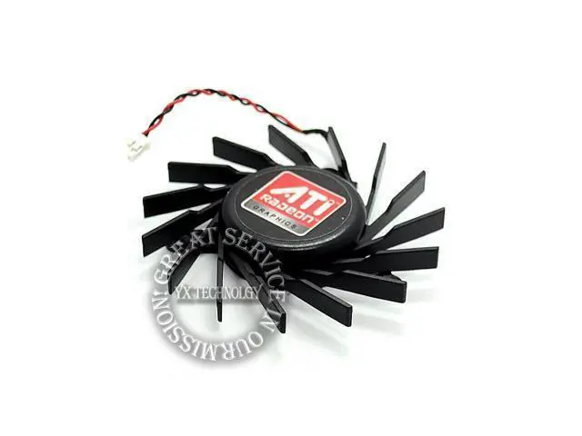 Alt view image 3 of 4 - video card fanNew 3870 Graphics card fan A7510M12D (TP) 12V 0.35A Dual ball bearing 72mm diameter