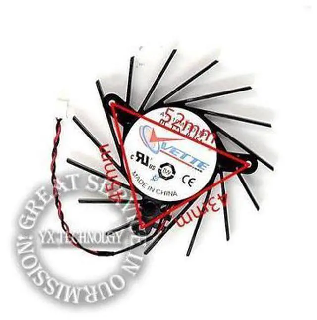 Main image of video card fanNew 3870 Graphics card fan A7510M12D (TP) 12V 0.35A Dual ball bearing 72mm diameter