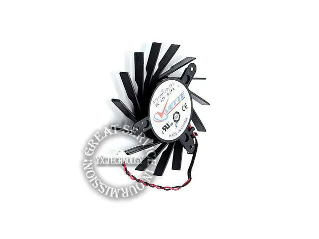 Alt view image 2 of 4 - video card fanNew 3870 Graphics card fan A7510M12D (TP) 12V 0.35A Dual ball bearing 72mm diameter