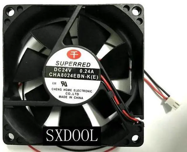 Main image of New SUPERRED 8025 CHA8024EBN-K(E) DC24V 0.24A 8cm Inverter Fan