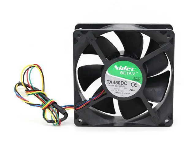 Alt view image 2 of 5 - Original Nidec TA450DC B35502-35 12038 12cm 12V 1.4A 120*38mm For D8794 PWM controller fan 4wire case cooling fan